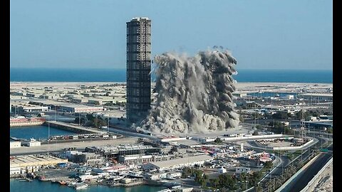 Mina Plaza Towers Abu Dhabi Demolition 2020