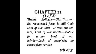 John Chapter 21 (Bible Study) (1 of 2)