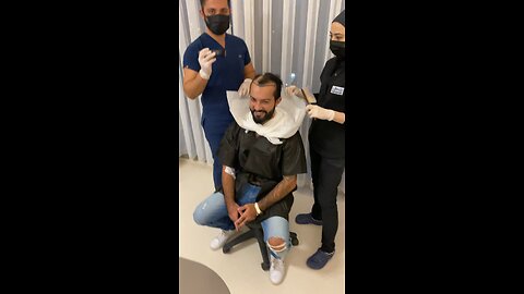 The shave right before my transplant!