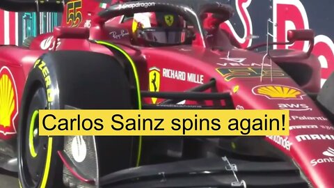 FP2: Carlos Sainz crash | #miamigp