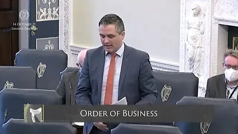 Fine Gael Senator Garret Ahearn - notice how he begins to say "opportunity"