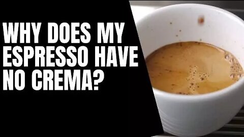 3 Reasons Why Your Espresso Might Have No Crema