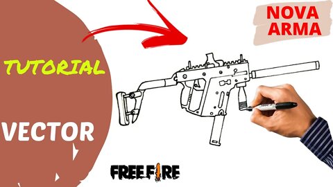 COMO DESENHAR A ARMA VECTOR DO FREE FIRE