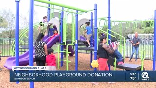 Boynton Beach affordable housing community gifted new playground