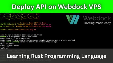 Deploy Rust Axum API on Webdock Linux VPS | Nginx
