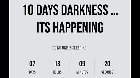 SG Anon BOMBSHELL: 10 Days Darkness from 11.5-11.15 2024!