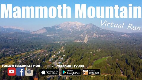 Virtual Run Down Mammoth Mountain CA