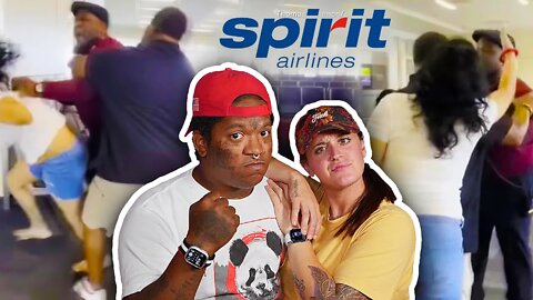 Masculine Karen ATTACKS Spirit Airline Employee THEN Immediately Plays The VICTIM! 😮😲😡