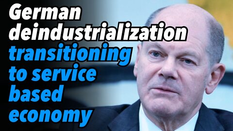 German deindustrialization, transitioning to service based economy