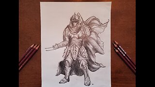 Drawing Shredder - TMNT.