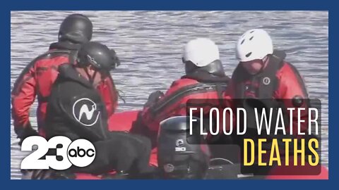 10 people swept away by floodwaters in California, 1 dead