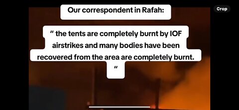 Horrific Bombing Of Palestinian Tent City In Rafah Is Yet Another IDF War Crime [ VAT ]