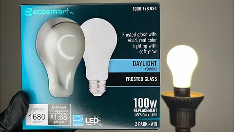 ECOSMART- Frosted GLASS 100W #led #christmas