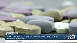 What do doctors do when they get sick?