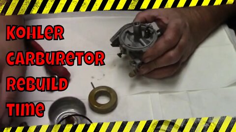 Kohler K Series Carburetor rebuild. #kohler #carb #smallengine