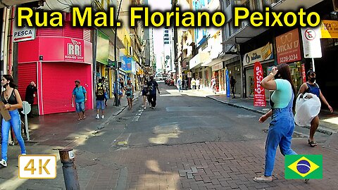 4K🚶🏻‍♂️ 🌞 Caminhando por Porto Alegre, rua Mal. Floriano Peixoto.