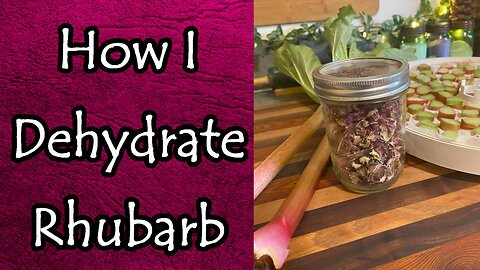 How I Dehydrate Rhubarb