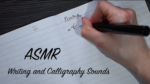 ASMR Calligraphy Practice Writing Sounds | No Talking