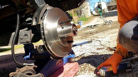 Replacing brake rotors, pads and wheel bearings