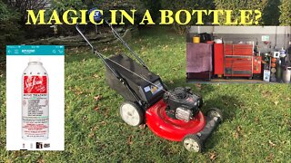 HOW TO FIX A NON RUNNING NO START LAWNMOWER WITH NO TOOLS USING SEAFOAM Briggs and Stratton MTD WOW