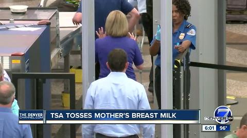 TSA tosses Englewood mom's breast milk at DIA security check point