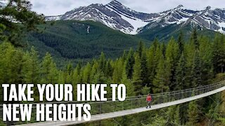 This Daring Alberta Hike Leads To A Sky-High Mountain Suspension Bridge