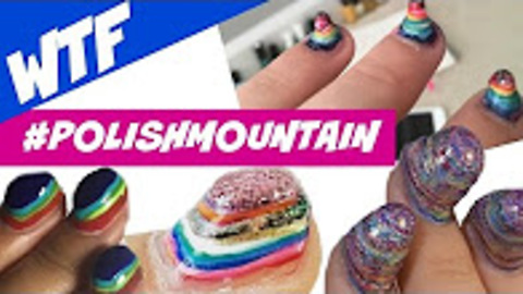 Polish Mountain nail art - Challenge | Dearnatural62