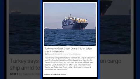 Latest Headlines | Turkey and Greece at War: Coast Guard Ships Open Fire | #shorts #news