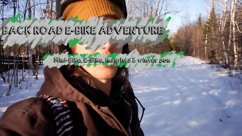 Going for a WINTER E-BIKE ADVENTURE | The Homestead Vlog