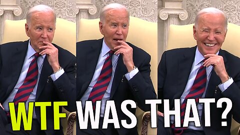 Biden slurs COMPLETE NONSENSE in FAILED attempt to MOCK the press as his HANDLERS kick them out