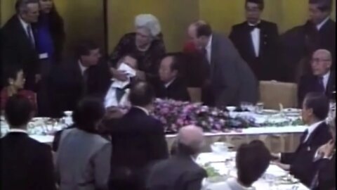 Did George Bush REALLY vomit on PM of Japan in 1991?!🙃