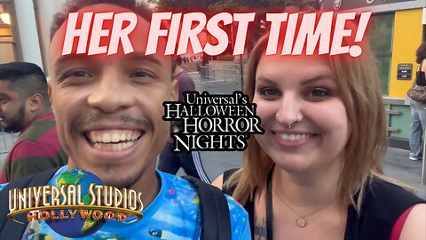 My Girlfriend’s FIRST TIME EVER At Halloween Horror Nights | Universal Studios Hollywood!