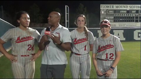 Marcus 3B Tori Edwards, P Faith Drissel & CF Avery Rich After 15 4 Win Over Flower Mound