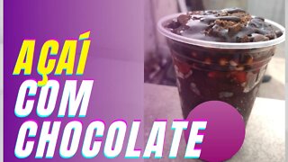 AÇAÍ COM CHOCOLATE - COPO 500ML PARA DELIVERY DE AÇAÍ EM CASA