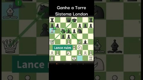 SISTEMA LONDON GANHE A TORRE #Shorts #Xadrez #Chess #Ajedrez #ajedrez #شطرنج #fy #foryou #viral