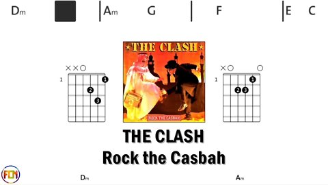 THE CLASH Rock the Casbah - Guitar Chords & Lyrics HD