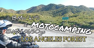 BMW Motocamping Los Angeles forest