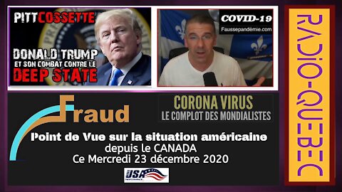 USA. Point de vue depuis le Canada "Radio Québec" 23.12.2020 Extraits (Hd 720)