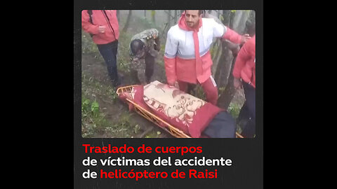 Transportan cuerpos de fallecidos en accidente de helicóptero que acabó con la vida de Ebrahim Raisi