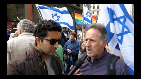 Interviewing Protesters At Israeli Consulate