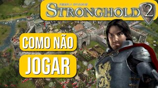 Stronghold 2 gameplay mostrando o jogo