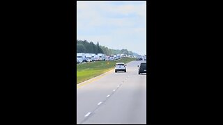 Holiday Traffic On Highway 401