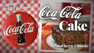 Coca-Cola Cake - Old-Fashioned Chocolate Cake | Real Southern Recipe #SouthernRecipes #dessertrecipe