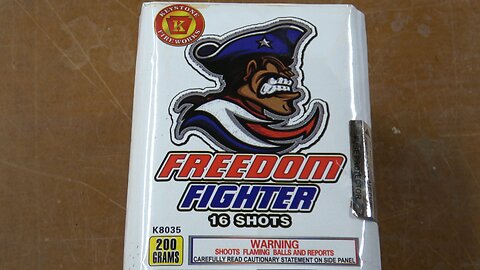 Freedom Fighter 16 shot 200g cake by Keystone fireworks