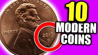 10 MODERN COINS WORTH MONEY - VALUABLE ERROR COINS TO LOOK FOR!!