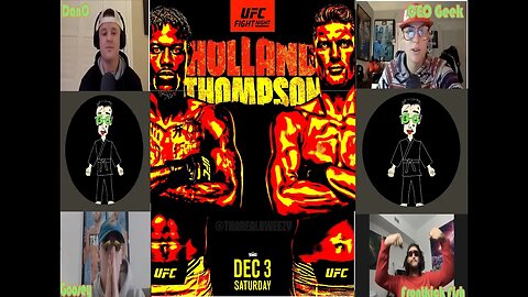 UFC ORLANDO: HOLLAND VS THOMPSON PRELIMS PICKS AND PREDICTIONS 12/3!