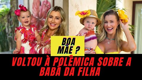 Após polêmica, Ana Paula Siebert garante que é uma mãe presente.