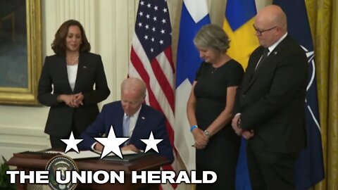 President Biden Delivers Remarks and Signs the NATO Ratification Documents for Finland and Sweden