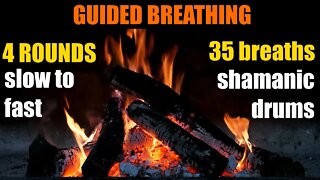 4 Wim Hof of [Wim Hof] breathing with 2.5 minutes of retention - with shamanic drums