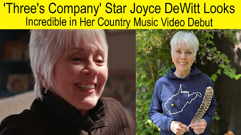There's company star Joyce Dewitt looks incredible in her county Music video debut